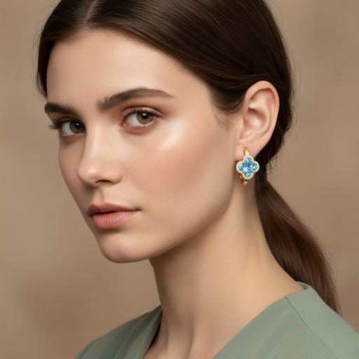 Embrace the peak of contemporary high-fashion design with these impeccably crafted gold-toned huggie earrings. Featuring a masterclass in geometric symmetry and vibrant light-play, this pair offers a sophisticated "clover" silhouette that serves as the ultimate expression of modern, playful luxury.